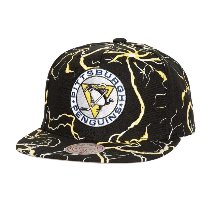 Mitchell and Ness Storm Season Snapback Vntg Pittsburgh Penguins Men Hats and Headwear
