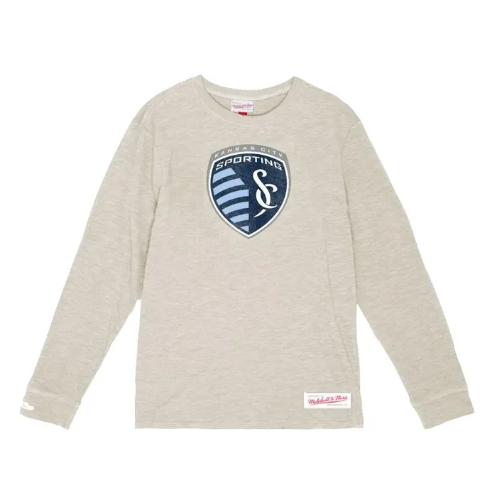 Mitchell and Ness Striker Slub LS Sporting Kansas City Men TShirts and Tops