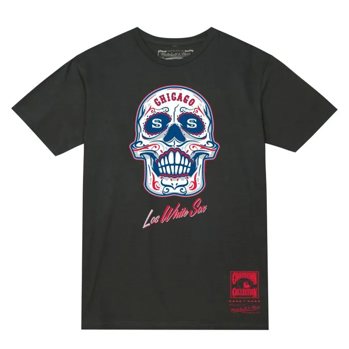 Mitchell and Ness Sugar Skull Tee Chicago White Sox Men TShirts and Tops