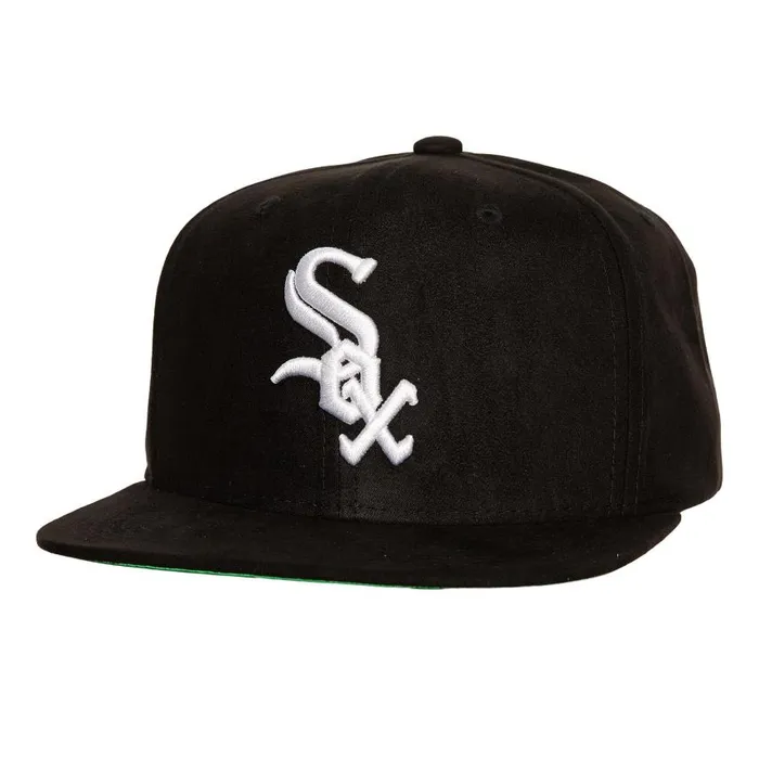 Mitchell and Ness Sweet Suede Snapback Chicago White Sox Men Hats and Headwear Mitchell and Ness Sweet Suede Snapback Chicago White Sox Men Hats and Headwear