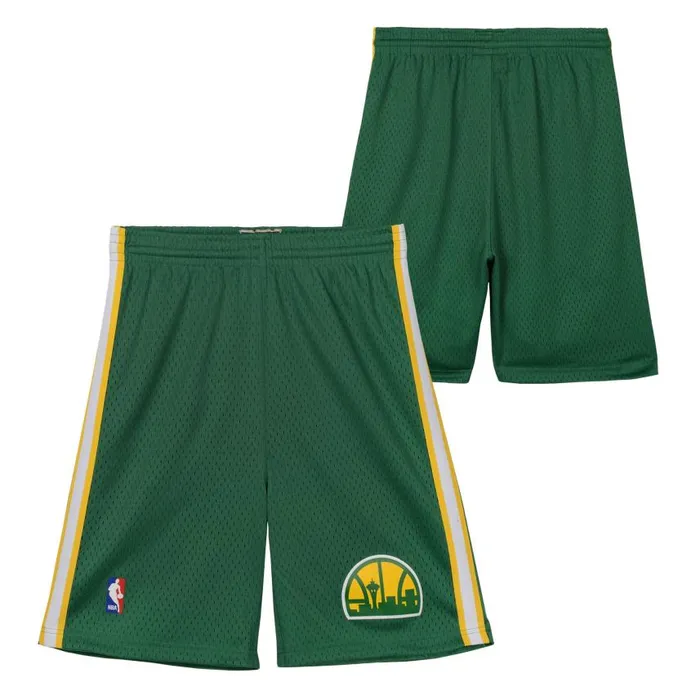 Mitchell and Ness Swingman Seattle Supersonics Road 199495 Shorts Kids Shorts and Skorts Mitchell and Ness Swingman Seattle Supersonics Road 199495 Shorts Kids Shorts and Skorts