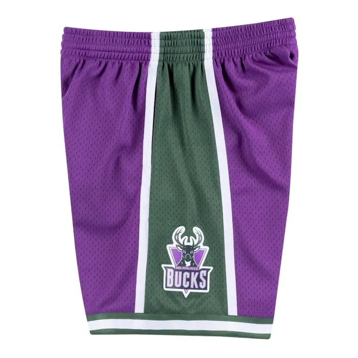 Mitchell and Ness Swingman Shorts Milwaukee Bucks Road 200001 Men Shorts Mitchell and Ness Swingman Shorts Milwaukee Bucks Road 200001 Men Shorts