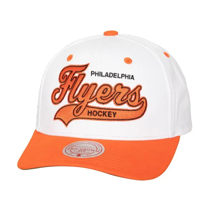 Mitchell and Ness Tail Sweep Pro Snapback Vntg Philadelphia Flyers Men Hats and Headwear