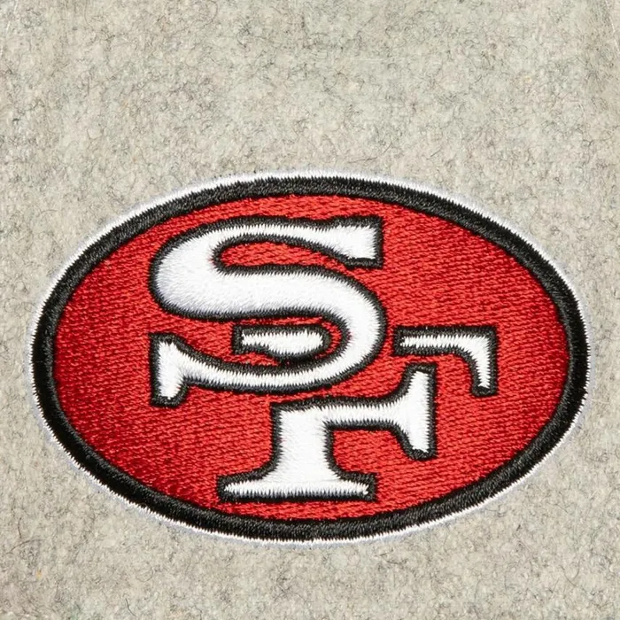 Mitchell and Ness Tailsweep 20 Melton Snapback San Francisco 49ers Men Hats and Headwear Mitchell and Ness Tailsweep 20 Melton Snapback San Francisco 49ers Men Hats and Headwear