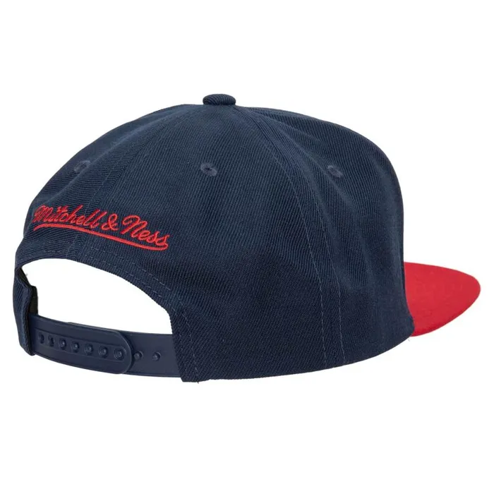 Mitchell and Ness Team 2 Tone 20 Snapback Washington Wizards Men Hats and Headwear Mitchell and Ness Team 2 Tone 20 Snapback Washington Wizards Men Hats and Headwear