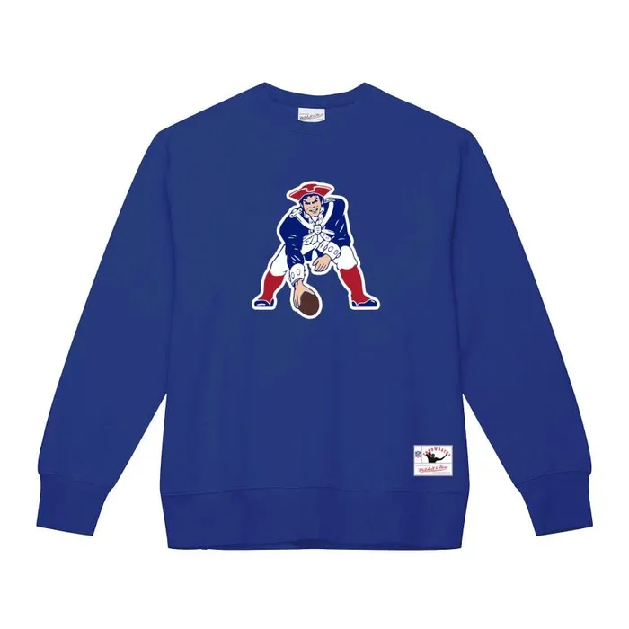 Mitchell and Ness Team Basic 1 Crew New England Patriots Men Hoodies and Sweatshirts Mitchell and Ness Team Basic 1 Crew New England Patriots Men Hoodies and Sweatshirts