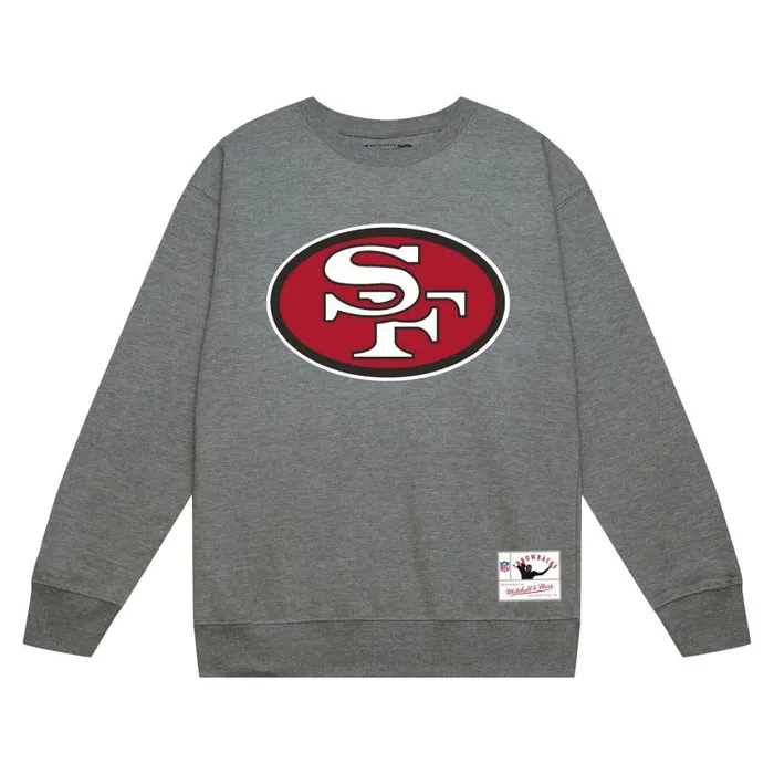 Mitchell and Ness Team Basic 1 Crew San Francisco 49ers Men Hoodies and Sweatshirts Mitchell and Ness Team Basic 1 Crew San Francisco 49ers Men Hoodies and Sweatshirts