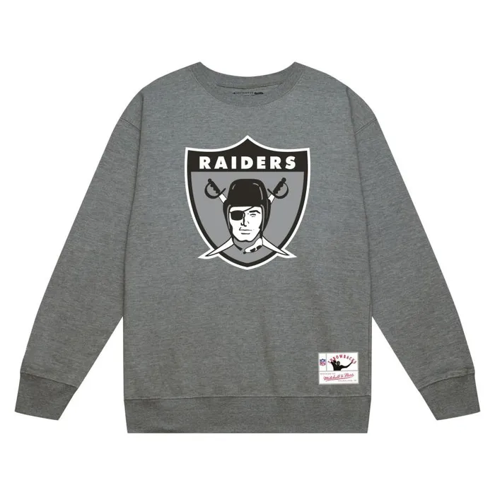 Mitchell and Ness Team Basic 2 Crew Oakland Raiders Men Hoodies and Sweatshirts Mitchell and Ness Team Basic 2 Crew Oakland Raiders Men Hoodies and Sweatshirts