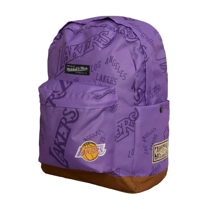 Mitchell and Ness Team Logo Backpack Los Angeles Lakers Men Bags and Backpacks Mitchell and Ness Team Logo Backpack Los Angeles Lakers Men Bags and Backpacks