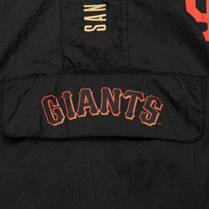 Mitchell and Ness Team OG 20 Anorak Windbreaker Current Logo San Francisco Giants Men Jackets and Outerwear Mitchell and Ness Team OG 20 Anorak Windbreaker Current Logo San Francisco Giants Men Jackets and Outerwear