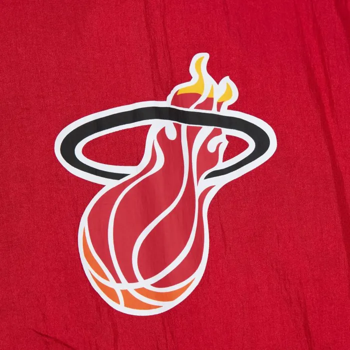 Mitchell and Ness Team OG 20 Anorak Windbreaker Vintage Logo Miami Heat Men Jackets and Outerwear Mitchell and Ness Team OG 20 Anorak Windbreaker Vintage Logo Miami Heat Men Jackets and Outerwear