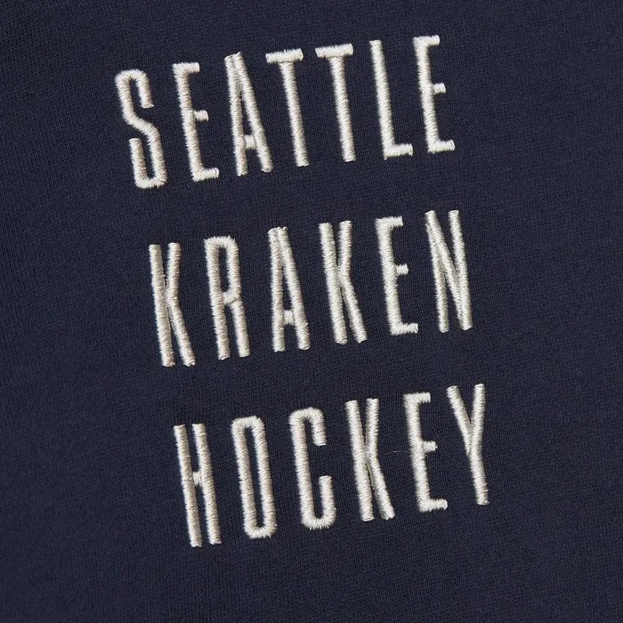 Mitchell and Ness Team OG 20 Fleece Hoodie Current Logo Seattle Kraken Men Hoodies and Sweatshirts