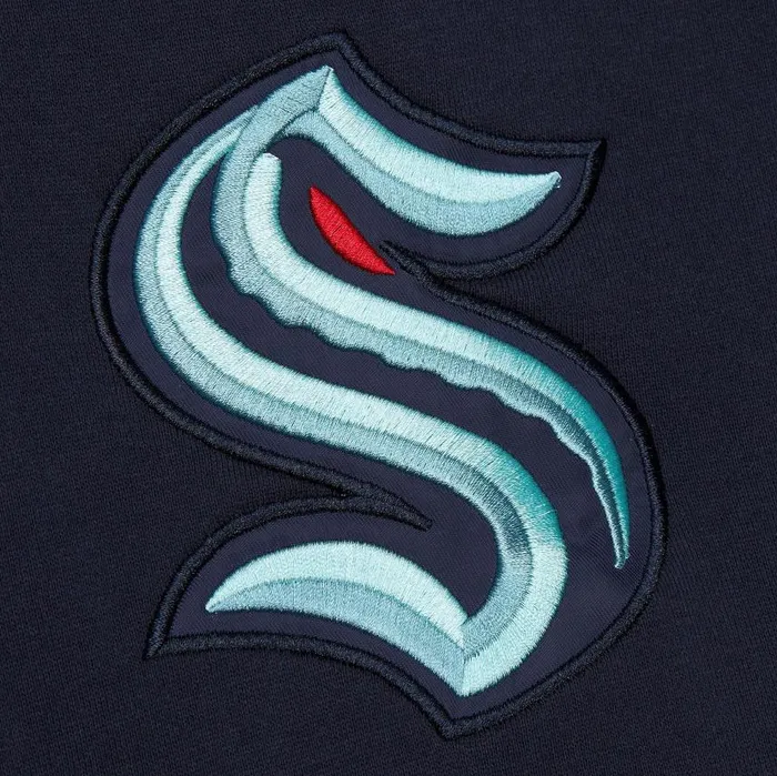 Mitchell and Ness Team OG 20 Fleece Hoodie Current Logo Seattle Kraken Men Hoodies and Sweatshirts