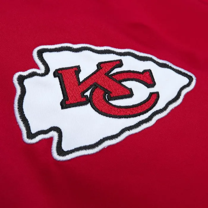 Mitchell and Ness Team OG 20 Lightweight Satin Jacket Kansas City Chiefs Men Jackets and Outerwear