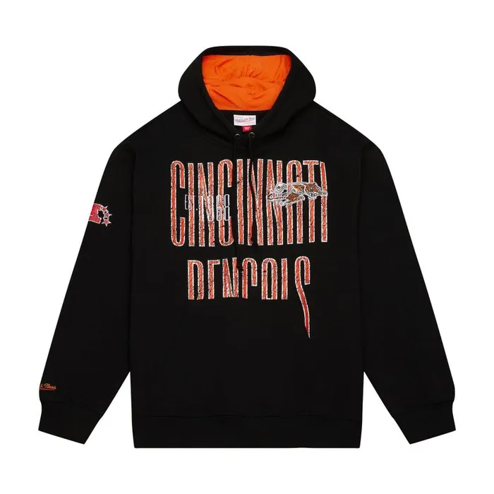 Mitchell and Ness Team OG Fleece 20 Cincinnati Bengals Men Hoodies and Sweatshirts Mitchell and Ness Team OG Fleece 20 Cincinnati Bengals Men Hoodies and Sweatshirts
