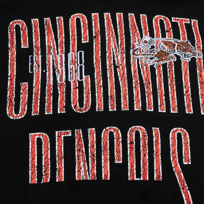 Mitchell and Ness Team OG Fleece 20 Cincinnati Bengals Men Hoodies and Sweatshirts