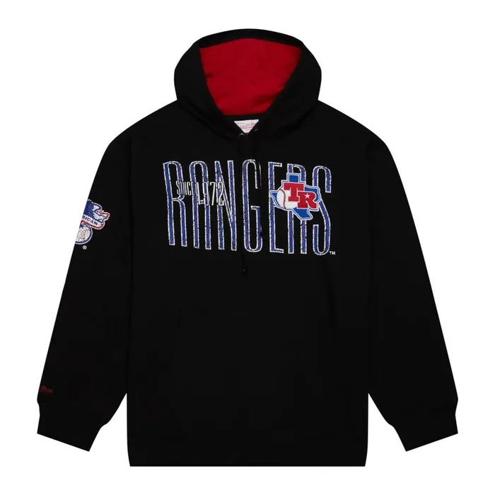 Mitchell and Ness Team OG Fleece Hoodie Texas Rangers Men Hoodies and Sweatshirts Mitchell and Ness Team OG Fleece Hoodie Texas Rangers Men Hoodies and Sweatshirts