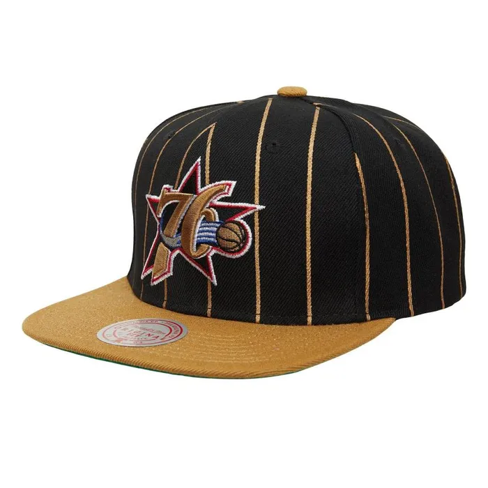 Mitchell and Ness Team Pin Snapback HWC Philadelphia 76ers Men Hats and Headwear Mitchell and Ness Team Pin Snapback HWC Philadelphia 76ers Men Hats and Headwear