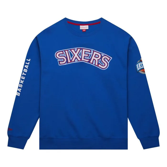 Mitchell and Ness There And Back Fleece Crew Philadelphia 76ers Men Hoodies and Sweatshirts Mitchell and Ness There And Back Fleece Crew Philadelphia 76ers Men Hoodies and Sweatshirts