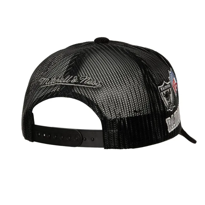 Mitchell and Ness Times Up Trucker Oakland Raiders Men Hats and Headwear Mitchell and Ness Times Up Trucker Oakland Raiders Men Hats and Headwear