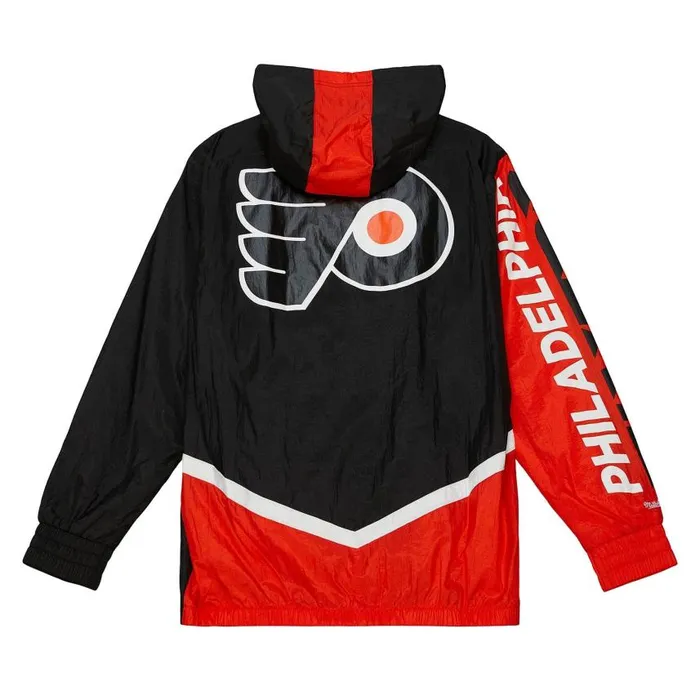 Mitchell and Ness Undeniable Full Zip Windbreaker Philadelphia Flyers Men Jackets and Outerwear Mitchell and Ness Undeniable Full Zip Windbreaker Philadelphia Flyers Men Jackets and Outerwear