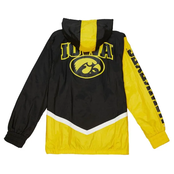 Mitchell and Ness Undeniable Full Zip Windbreaker University Of Iowa Men Jackets and Outerwear Mitchell and Ness Undeniable Full Zip Windbreaker University Of Iowa Men Jackets and Outerwear