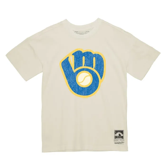Mitchell and Ness Under The Lights Tee Milwaukee Brewers Men TShirts and Tops Mitchell and Ness Under The Lights Tee Milwaukee Brewers Men TShirts and Tops