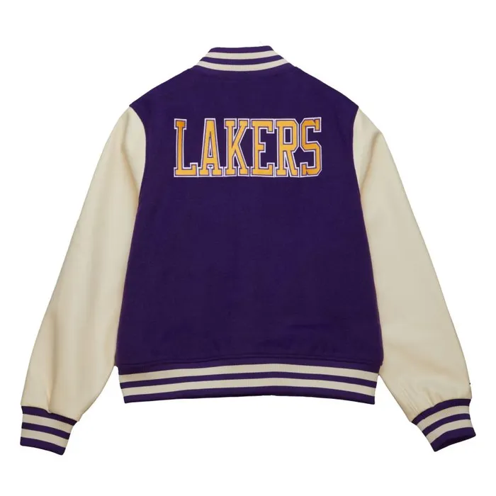 Mitchell and Ness Unisex Varsity Jacket Los Angeles Lakers MenWomen Jackets and Outerwear Mitchell and Ness Unisex Varsity Jacket Los Angeles Lakers MenWomen Jackets and Outerwear