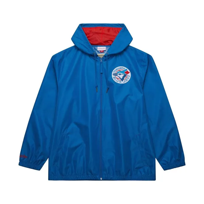Mitchell and Ness Unlined Windbreaker Vintage Logo Toronto Blue Jays Men Jackets and Outerwear Mitchell and Ness Unlined Windbreaker Vintage Logo Toronto Blue Jays Men Jackets and Outerwear