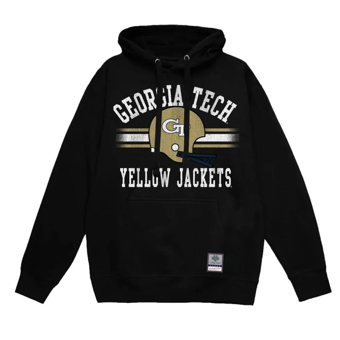 Mitchell and Ness Vintage Stripes Pullover Georgia Tech Men Hoodies and Sweatshirts Mitchell and Ness Vintage Stripes Pullover Georgia Tech Men Hoodies and Sweatshirts