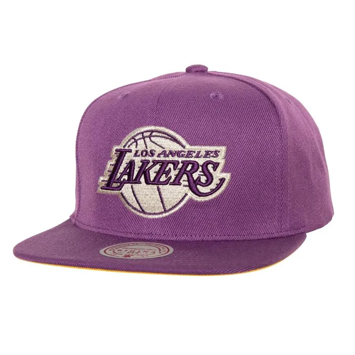 Mitchell and Ness Watch Me Shine Snapback Los Angeles Lakers Men Hats and Headwear Mitchell and Ness Watch Me Shine Snapback Los Angeles Lakers Men Hats and Headwear