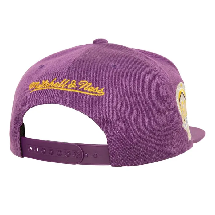Mitchell and Ness Watch Me Shine Snapback Los Angeles Lakers Men Hats and Headwear Mitchell and Ness Watch Me Shine Snapback Los Angeles Lakers Men Hats and Headwear