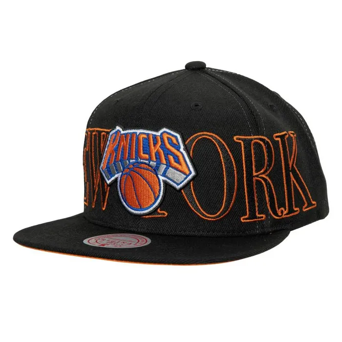 Mitchell and Ness Winner Circle Snapback New York Knicks Men Hats and Headwear Mitchell and Ness Winner Circle Snapback New York Knicks Men Hats and Headwear
