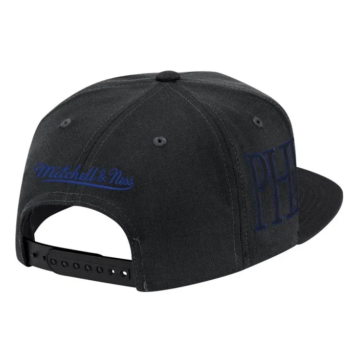 Mitchell and Ness Winner Circle Snapback Philadelphia 76ers Men Hats and Headwear Mitchell and Ness Winner Circle Snapback Philadelphia 76ers Men Hats and Headwear