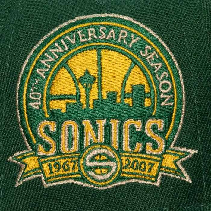 Mitchell and Ness With Love Snapback HWC Seattle Supersonics Men Hats and Headwear Mitchell and Ness With Love Snapback HWC Seattle Supersonics Men Hats and Headwear