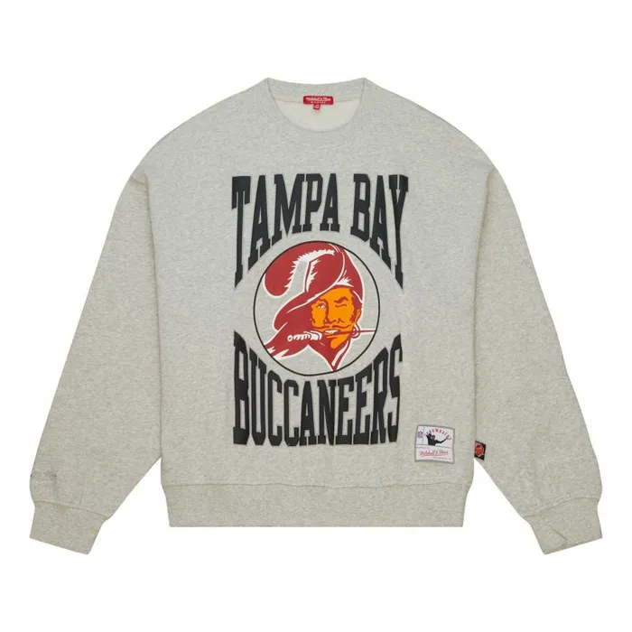 Mitchell and Ness Women039s Logo Lightweight Crew 30 Tampa Bay Buccaneers Women Hoodies and Sweatshirts Mitchell and Ness Women039s Logo Lightweight Crew 30 Tampa Bay Buccaneers Women Hoodies and Sweatshirts