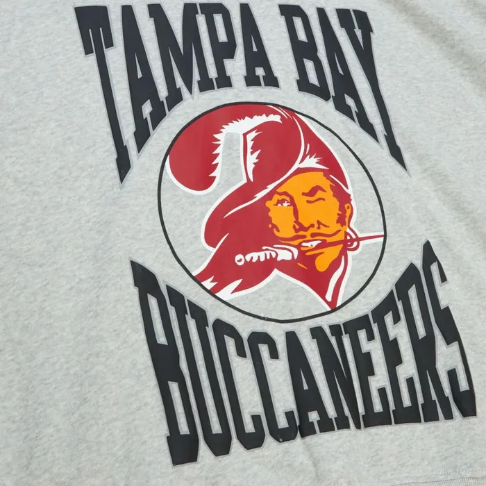 Mitchell and Ness Women039s Logo Lightweight Crew 30 Tampa Bay Buccaneers Women Hoodies and Sweatshirts