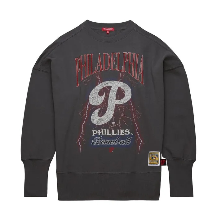 Mitchell and Ness Women039s Logo Lightweight Crew 40 Philadelphia Phillies Women Hoodies and Sweatshirts Mitchell and Ness Women039s Logo Lightweight Crew 40 Philadelphia Phillies Women Hoodies and Sweatshirts