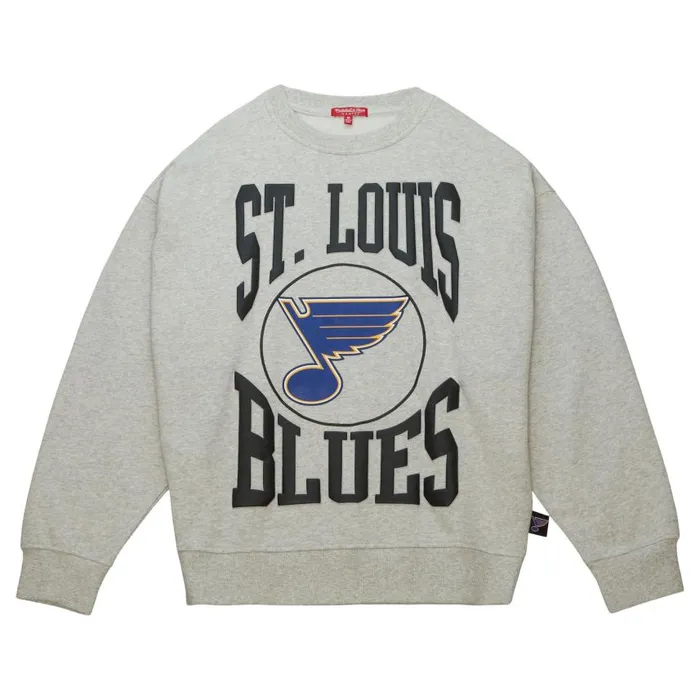 Mitchell and Ness Women039s Logo LT Crew 30 St Louis Blues Women Hoodies and Sweatshirts Mitchell and Ness Women039s Logo LT Crew 30 St Louis Blues Women Hoodies and Sweatshirts