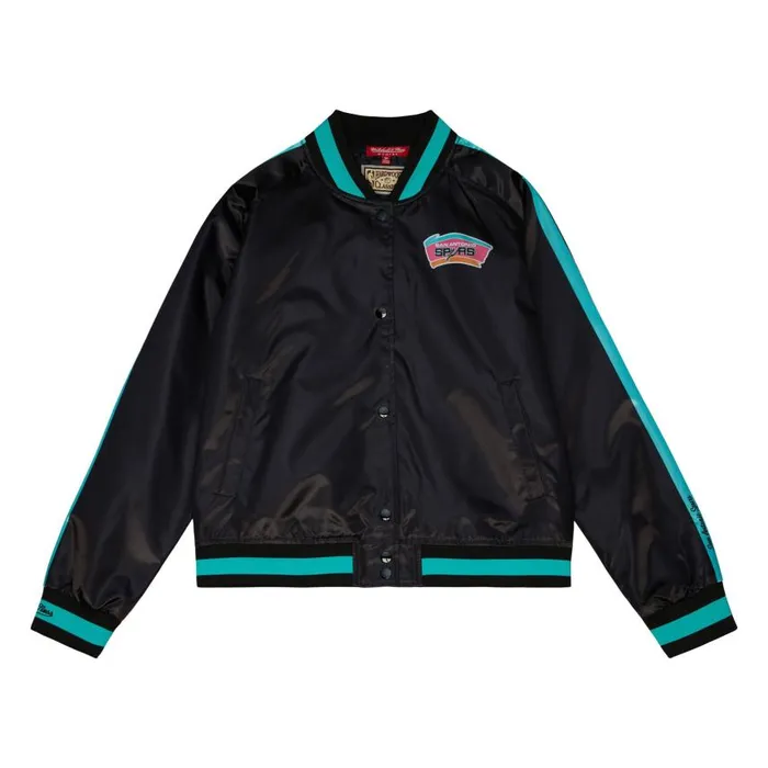 Mitchell and Ness Women039s Raglan Satin Jacket San Antonio Spurs Women Jackets and Outerwear Mitchell and Ness Women039s Raglan Satin Jacket San Antonio Spurs Women Jackets and Outerwear