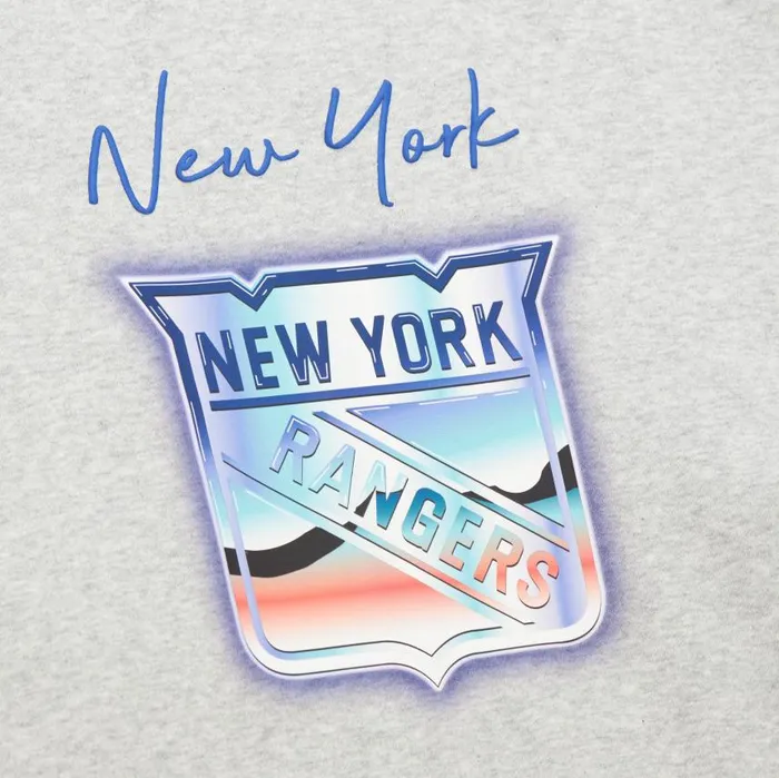 Mitchell and Ness Women039s Stateside Pastel Logo Lightweight Crew New York Rangers Women Hoodies and Sweatshirts Mitchell and Ness Women039s Stateside Pastel Logo Lightweight Crew New York Rangers Women Hoodies and Sweatshirts