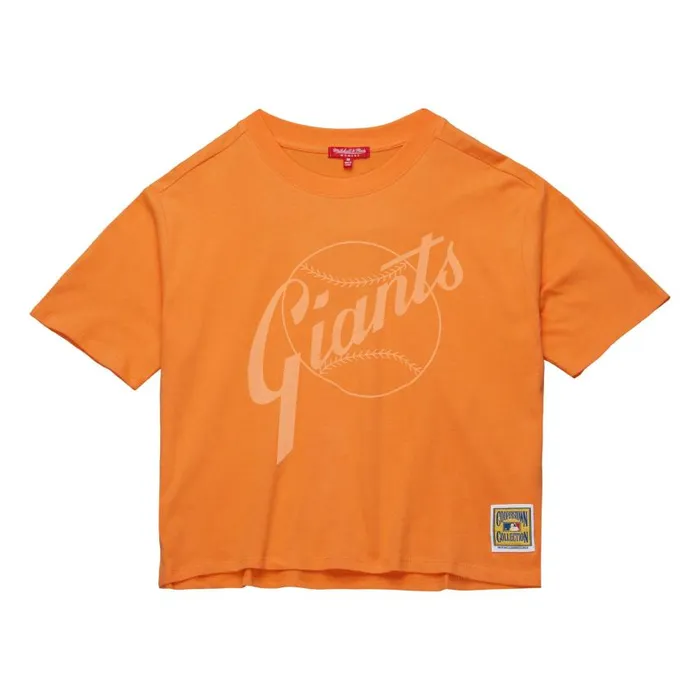 Mitchell and Ness Women039s Tonal Boxy Crop Tee San Francisco Giants Women TShirts and Tops Mitchell and Ness Women039s Tonal Boxy Crop Tee San Francisco Giants Women TShirts and Tops