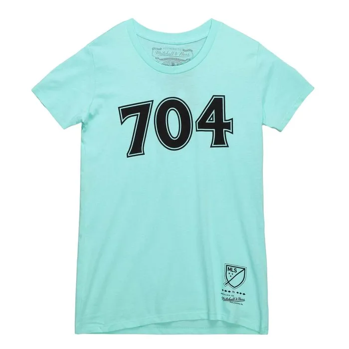 Mitchell and Ness Womens Minted Area Code Tee Charlotte FC Women TShirts and Tops Mitchell and Ness Womens Minted Area Code Tee Charlotte FC Women TShirts and Tops