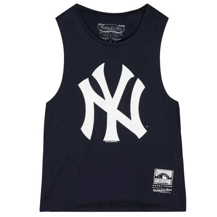 Mitchell and Ness Womens Tonal Logo Story Tank New York Yankees Women TShirts and Tops