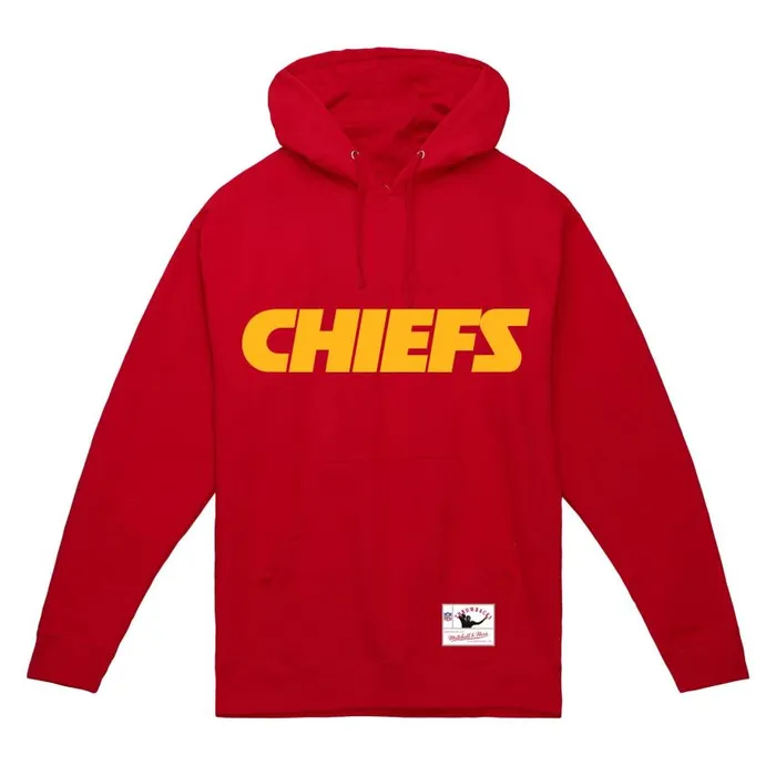 Mitchell and Ness Wordmark 1 Hoodie Kansas City Chiefs Men Hoodies and Sweatshirts Mitchell and Ness Wordmark 1 Hoodie Kansas City Chiefs Men Hoodies and Sweatshirts
