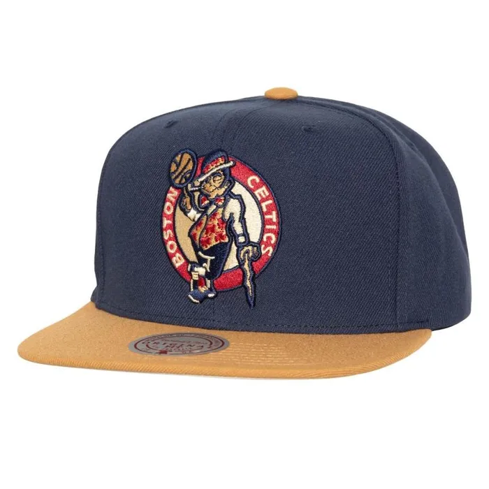 Mitchell and Ness Work It Snapback Boston Celtics Men Hats and Headwear
