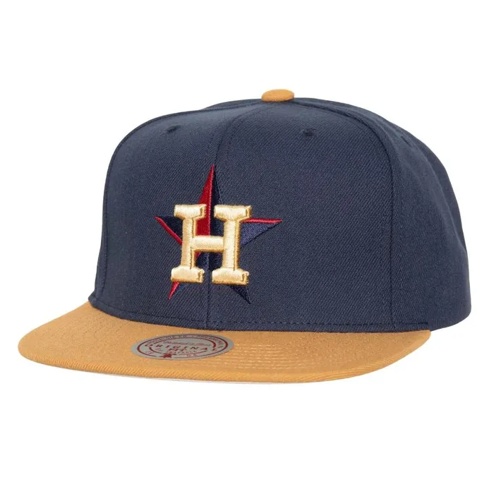 Mitchell and Ness Work It Snapback Houston Astros Men Hats and Headwear