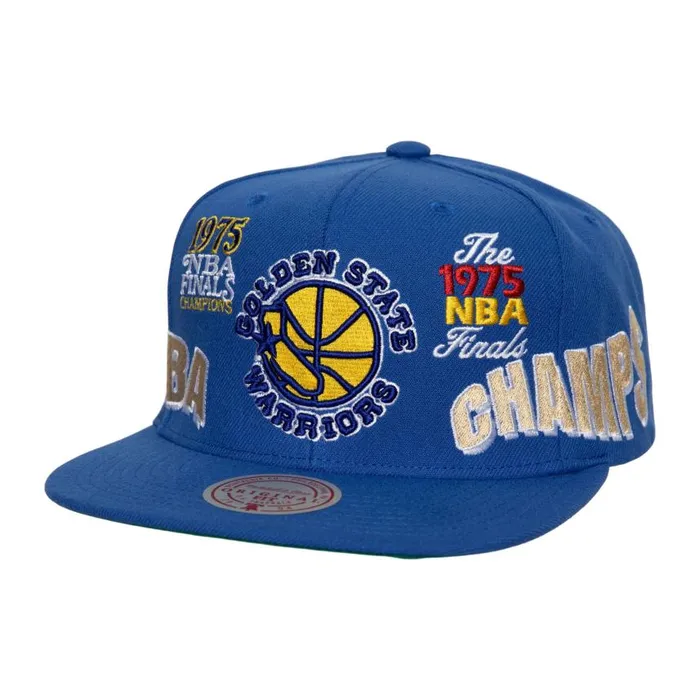 Mitchell and Ness World Champs Snapback HWC Golden State Warriors Men Hats and Headwear