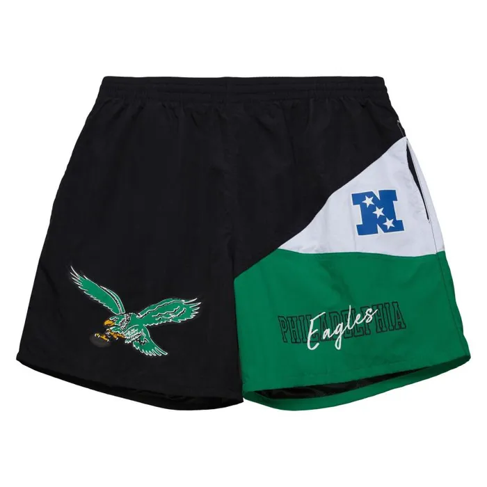 Mitchell and Ness Woven Shorts Vintage Logo Philadelphia Eagles Men Shorts