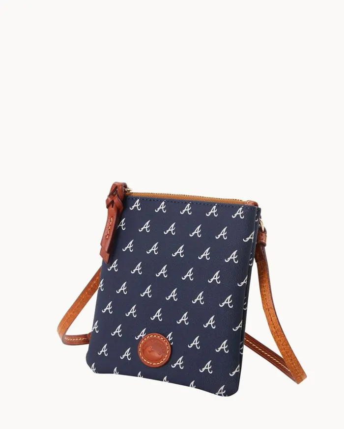 MLB Braves Small North South Top Zip Crossbody Braves Women Dooney and Bourke Crossbodies MLB Braves Small North South Top Zip Crossbody Braves Women Dooney and Bourke Crossbodies